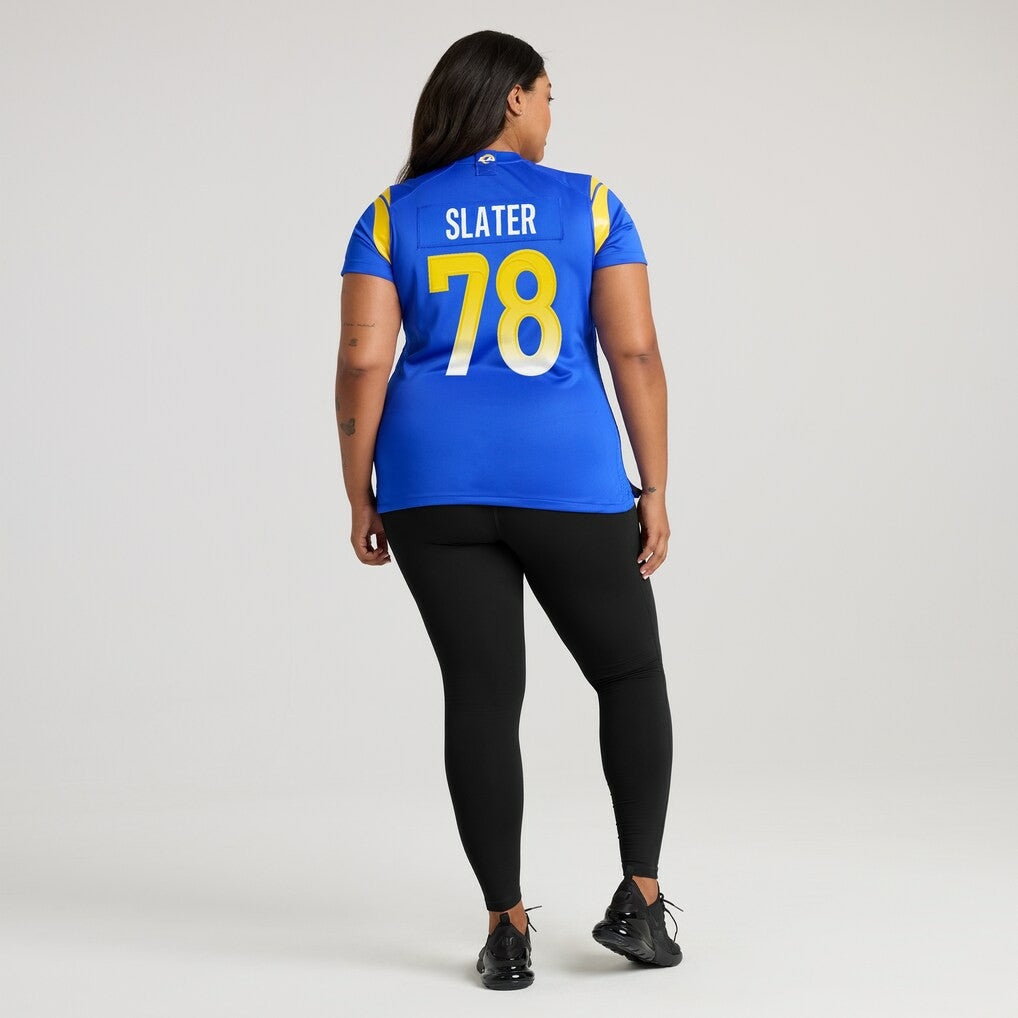 Jackie Slater Los Angeles Rams Women's Game Retired Player Jersey Royal