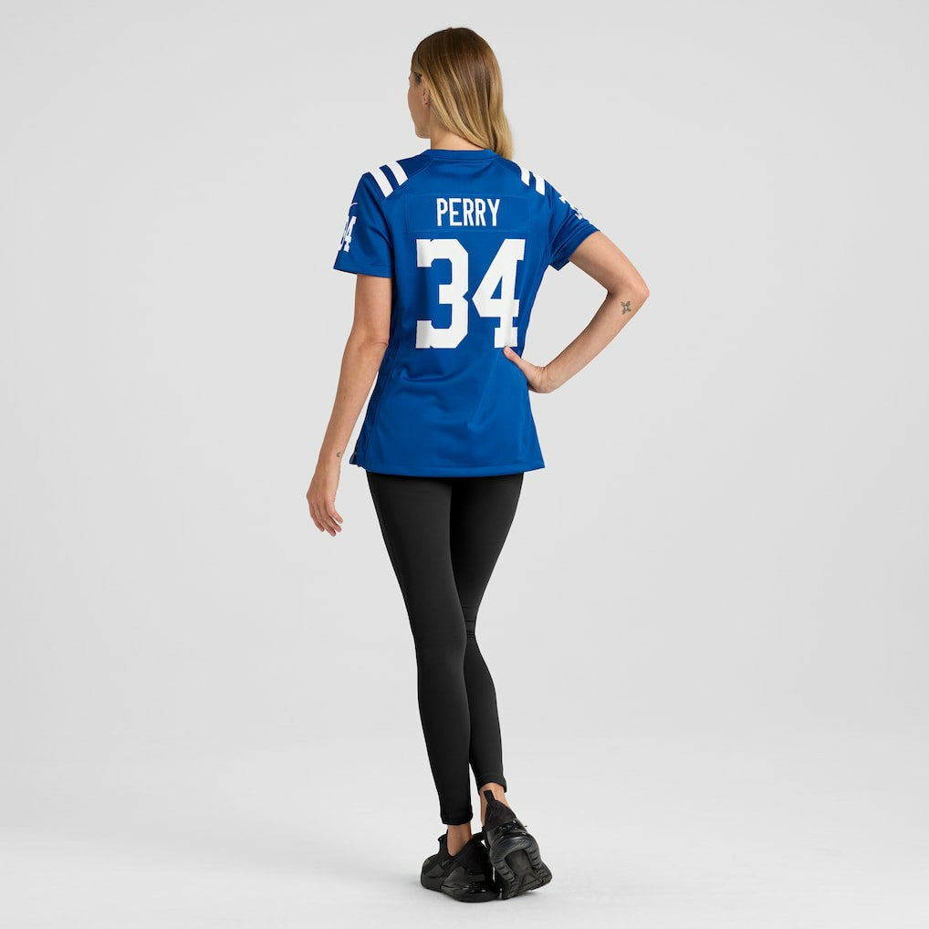 Joe Perry Indianapolis Colts Women's Game Retired Player Jersey Royal