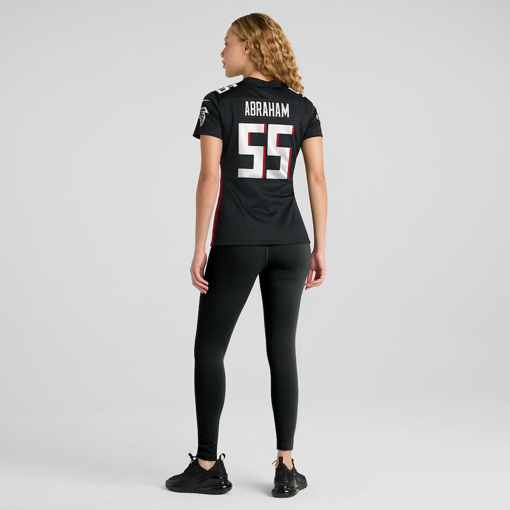 John Abraham Atlanta Falcons Women's Game Retired Player Jersey Black
