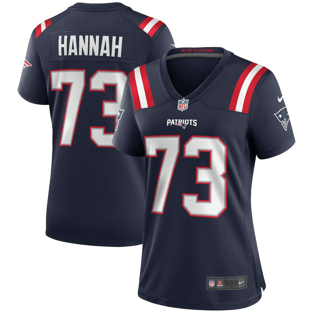 NFL John Hannah New England Patriots Women's Game Retired Player Jersey - Navy
