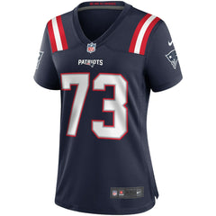 NFL John Hannah New England Patriots Women's Game Retired Player Jersey - Navy