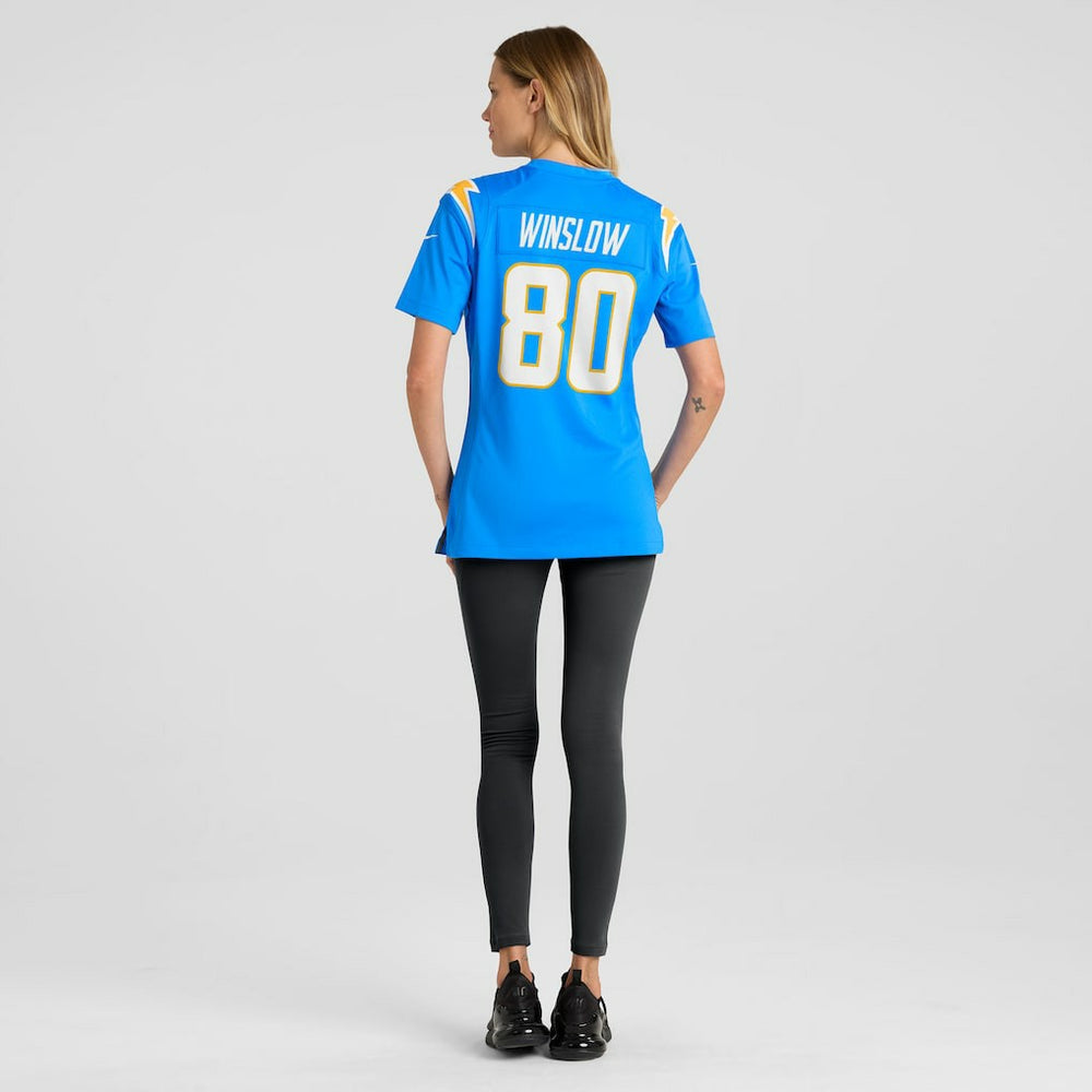 Kellen Winslow Los Angeles Chargers Women's Game Retired Player Jersey Powder Blue
