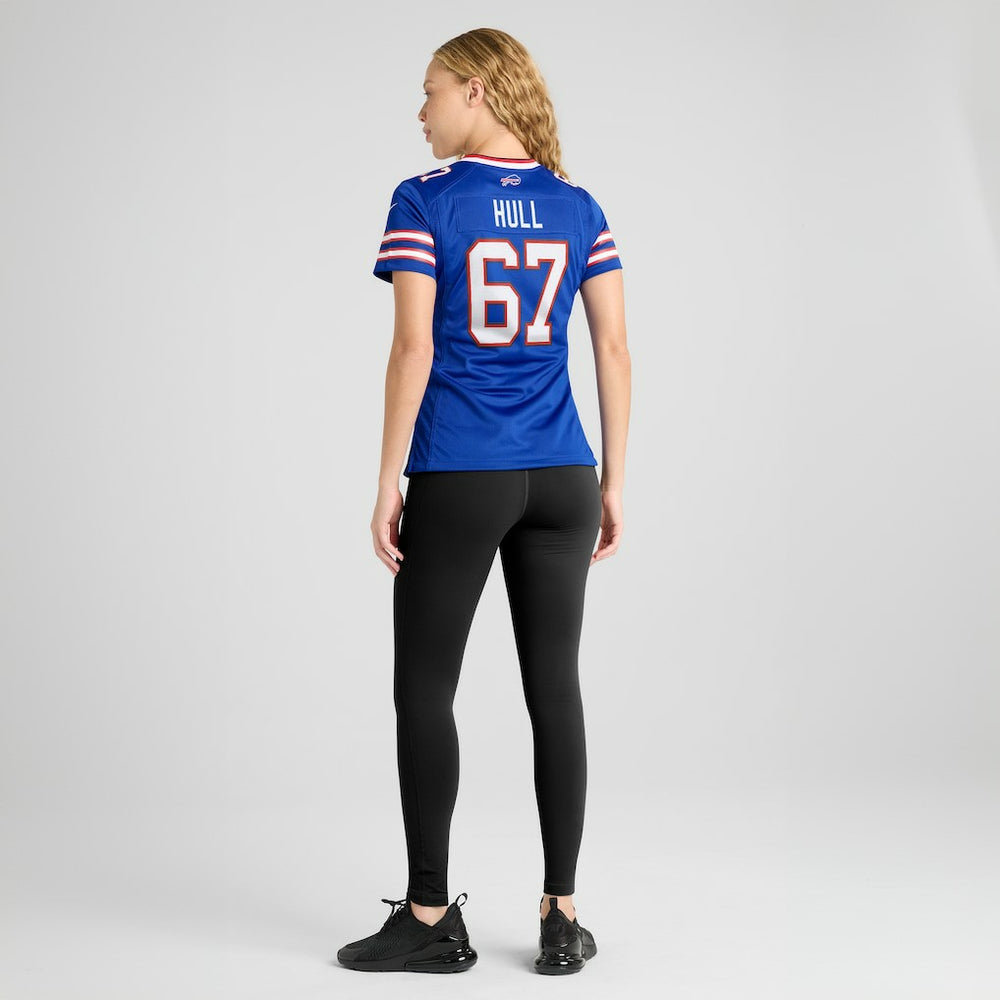 Kent Hull Buffalo Bills Women's Game Retired Player Jersey Royal