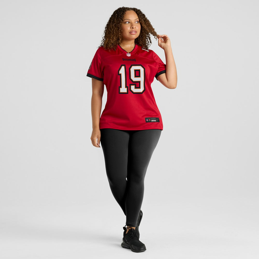 Keyshawn Johnson Tampa Bay Buccaneers Women's Game Retired Player Jersey Red