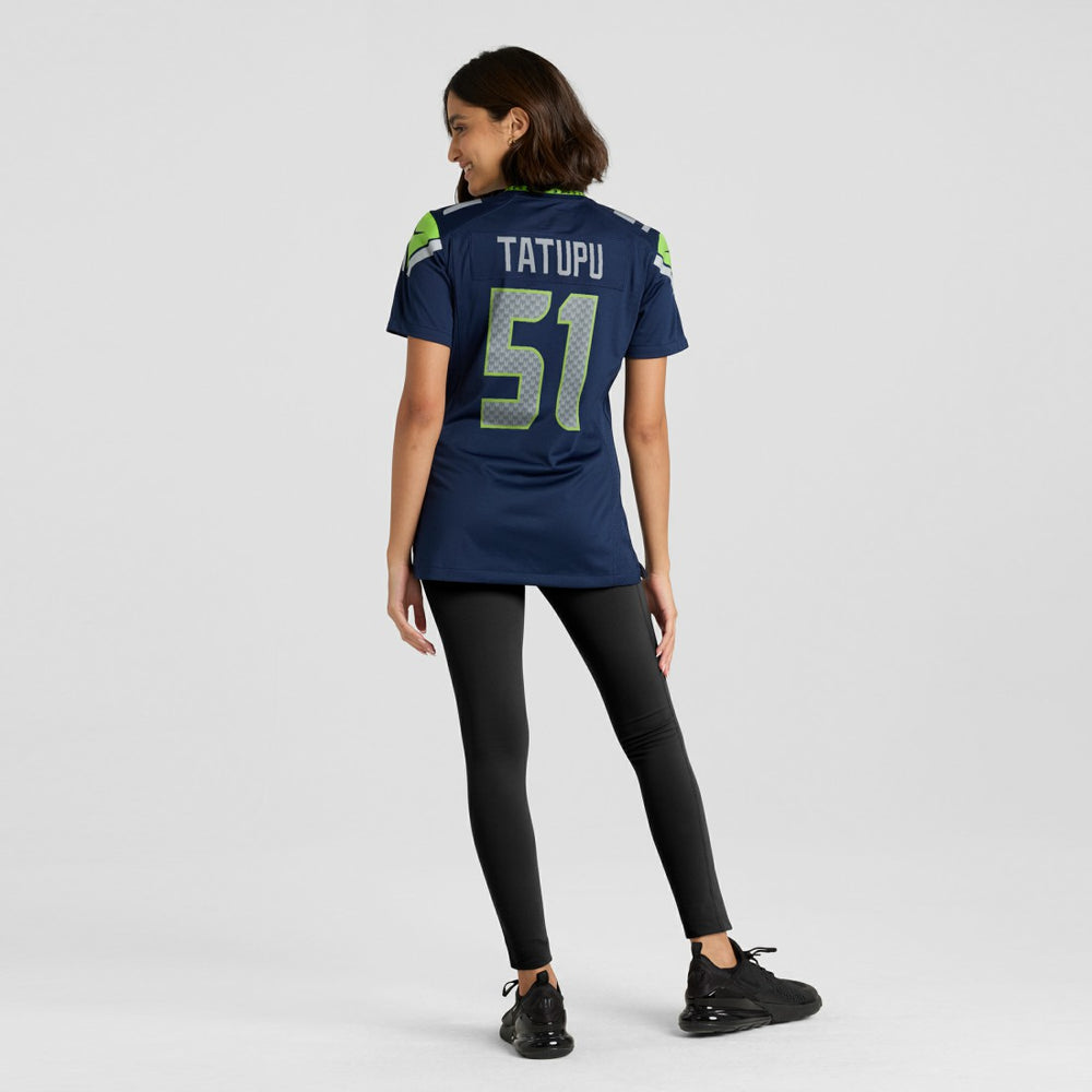 Lofa Tatupu Seattle Seahawks Women's Game Retired Player Jersey College Navy