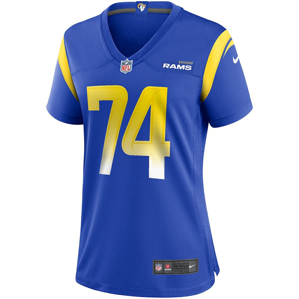 Merlin Olsen Los Angeles Rams Women's Game Retired Player Jersey Royal