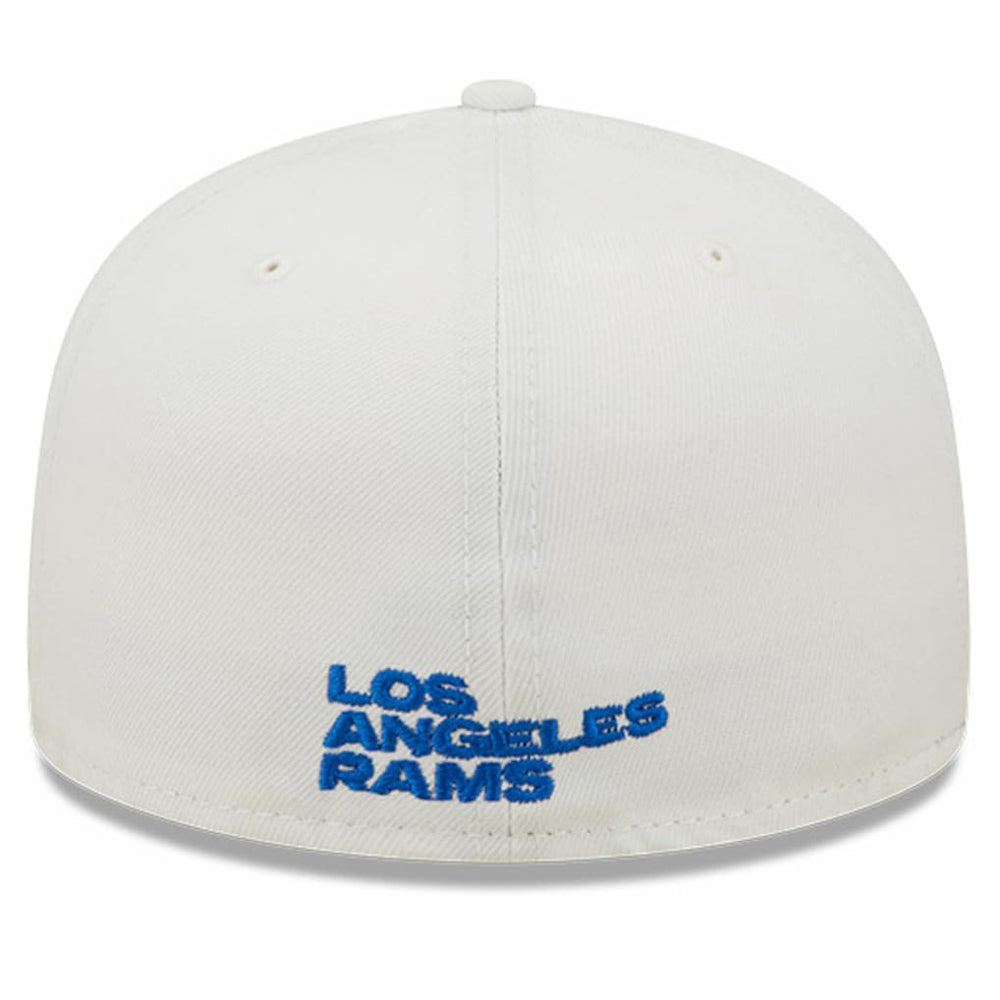 Los Angeles Rams New Era Omaha Ram Head 59FIFTY Fitted Hat White