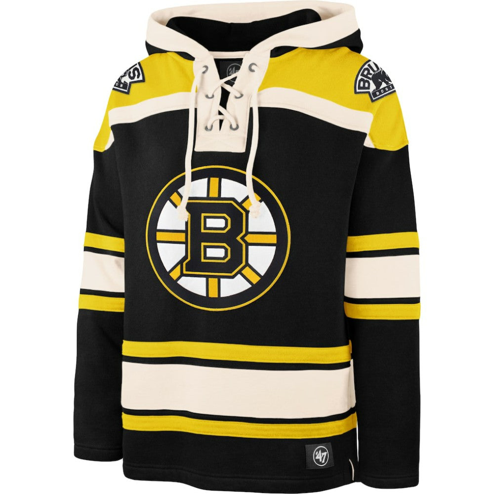 NHL Boston Bruins '47 Superior Lacer Hoodie - Black