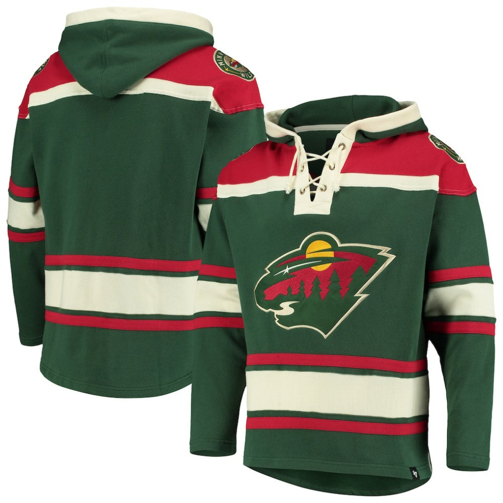 NHL Minnesota Wild '47 Superior Lacer Hoodie - Green