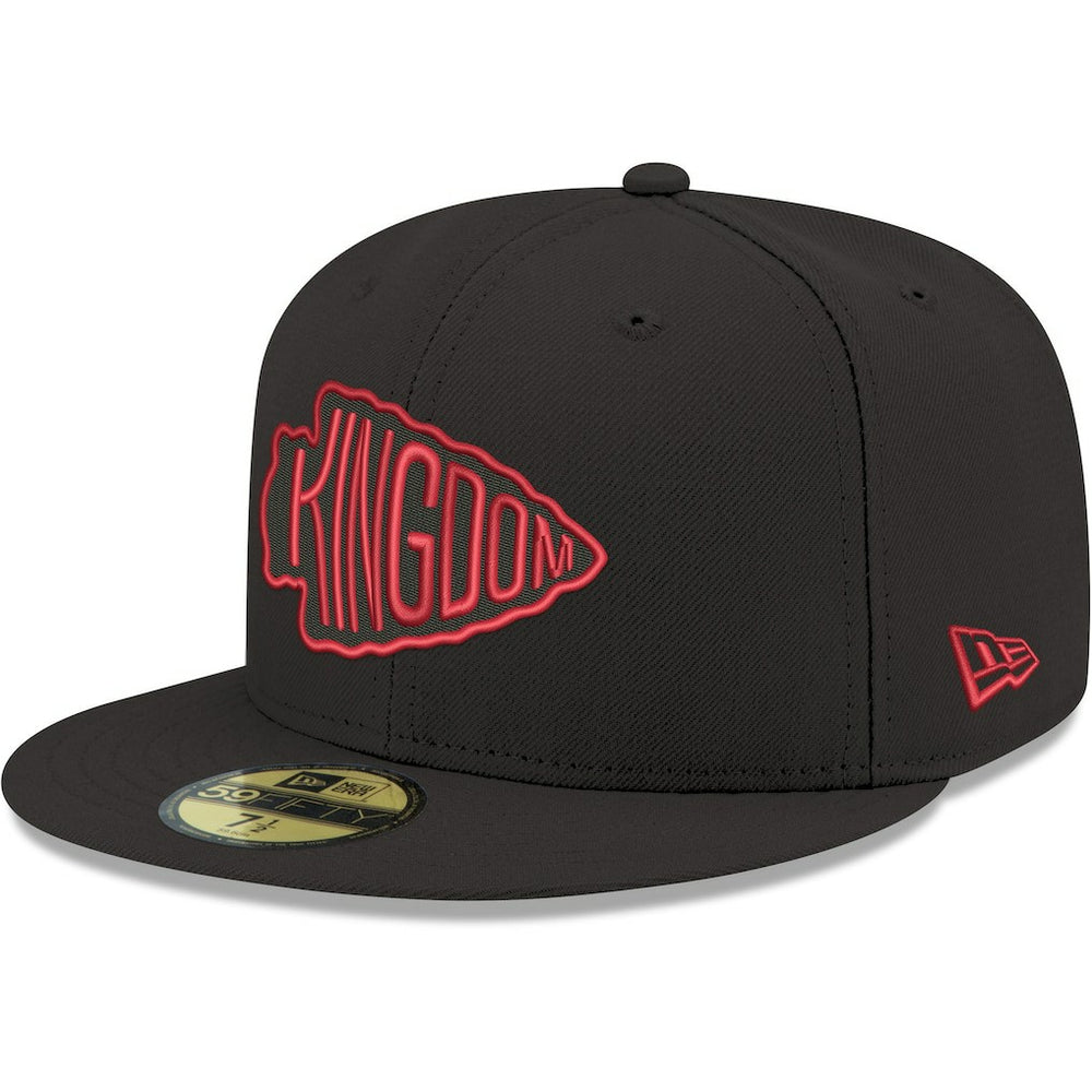 Kansas City Chiefs New Era Omaha 59FIFTY Fitted Hat Black