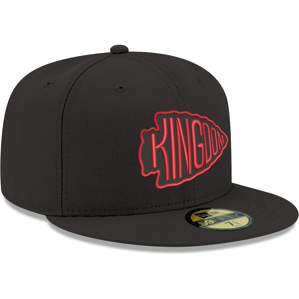 Kansas City Chiefs New Era Omaha 59FIFTY Fitted Hat Black