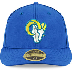 Los Angeles Rams New Era Omaha Low Profile 59FIFTY Fitted Team Hat Royal