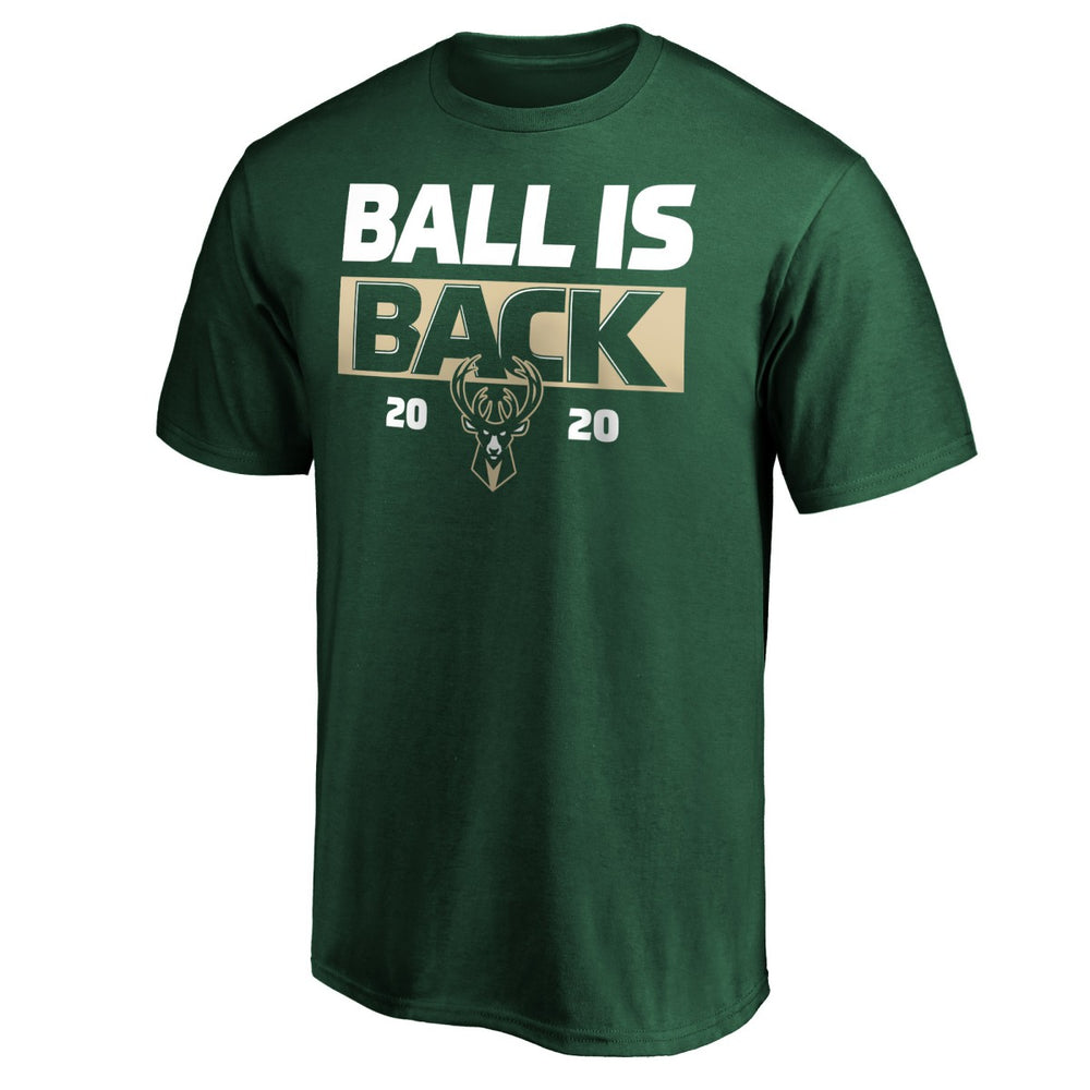 Milwaukee Bucks Ball Is Back T-Shirt Green