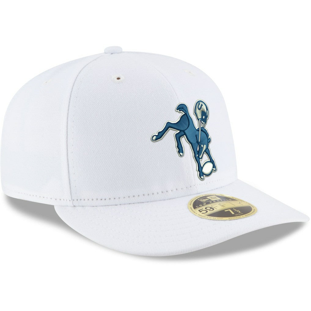 Indianapolis Colts New Era Omaha Low Profile 59FIFTY Fitted Hat White
