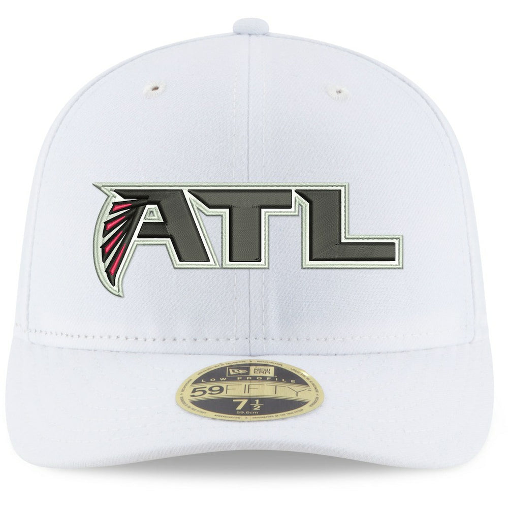 Atlanta Falcons New Era Omaha Low Profile 59FIFTY Fitted Hat White