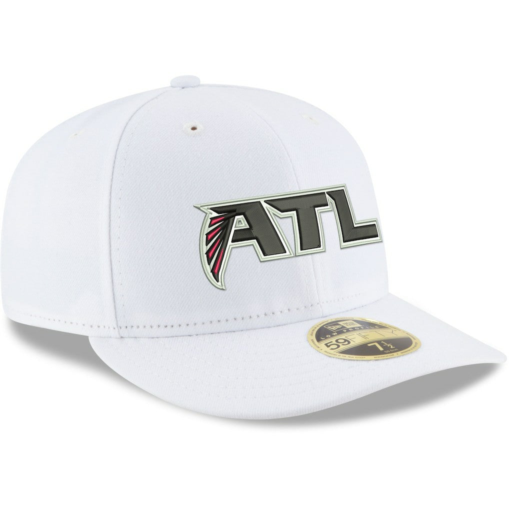 Atlanta Falcons New Era Omaha Low Profile 59FIFTY Fitted Hat White