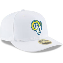 Los Angeles Rams New Era Omaha Low Profile 59FIFTY Fitted Hat White