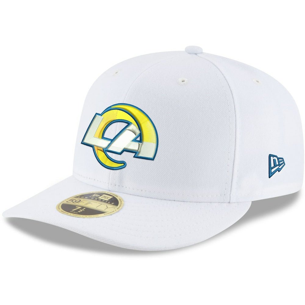 Los Angeles Rams New Era Omaha Low Profile 59FIFTY Fitted Hat White