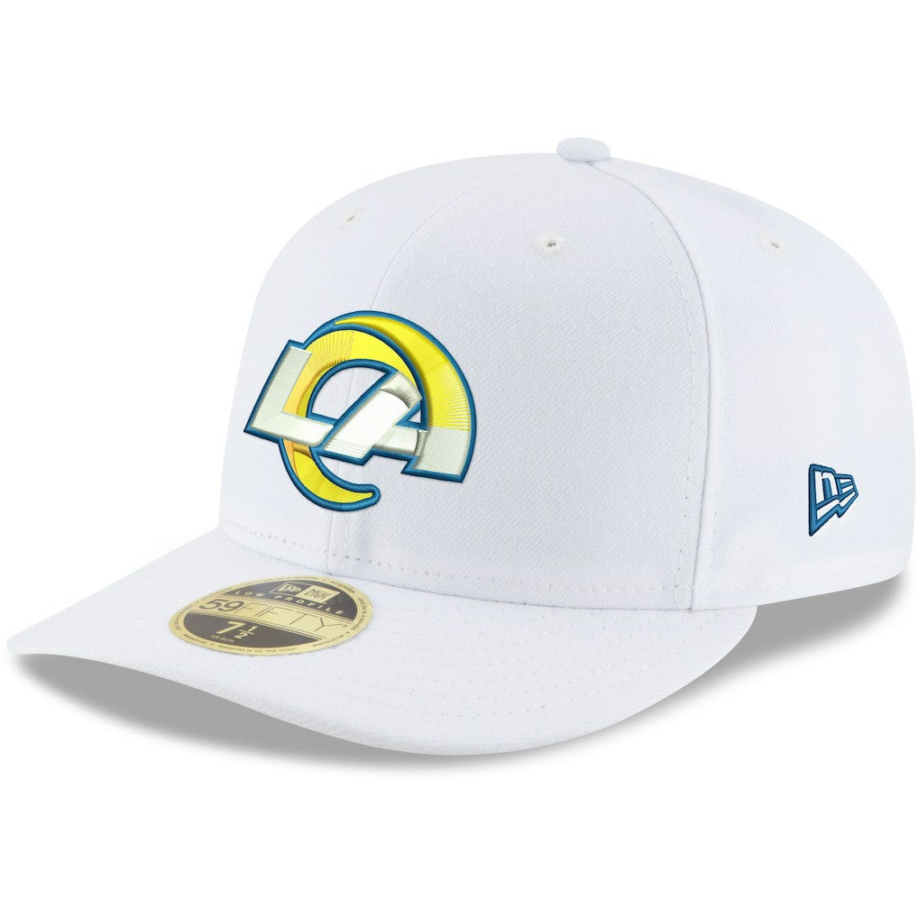 Los Angeles Rams New Era Omaha Low Profile 59FIFTY Fitted Hat White