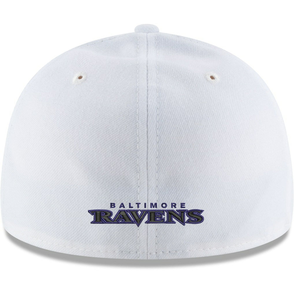 Baltimore Ravens New Era Omaha Low Profile 59FIFTY Fitted Hat White