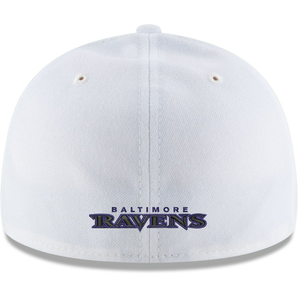 Baltimore Ravens New Era Omaha Low Profile 59FIFTY Fitted Hat White