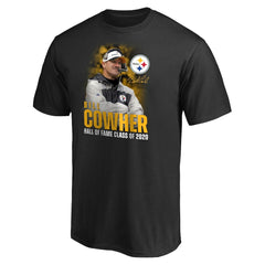 Bill Cowher Pittsburgh Steelers 2020 Pro Football Hall of Fame Inductee Coach Graphic T-Shirt Black