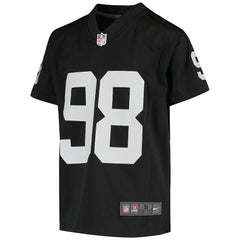 Maxx Crosby Las Vegas Raiders Youth Game Jersey Black