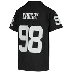 Maxx Crosby Las Vegas Raiders Youth Game Jersey Black