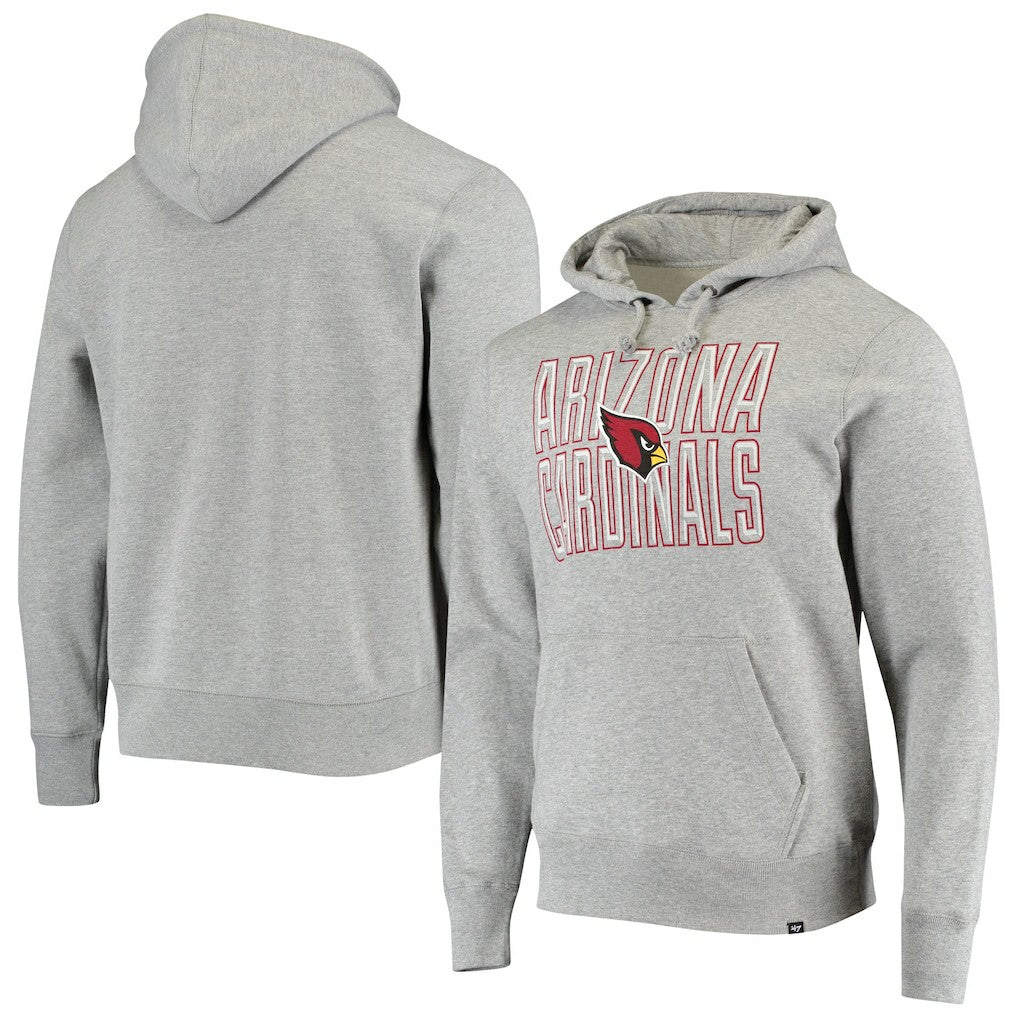 Arizona Cardinals '47 Bevel Pullover Hoodie Heathered Gray