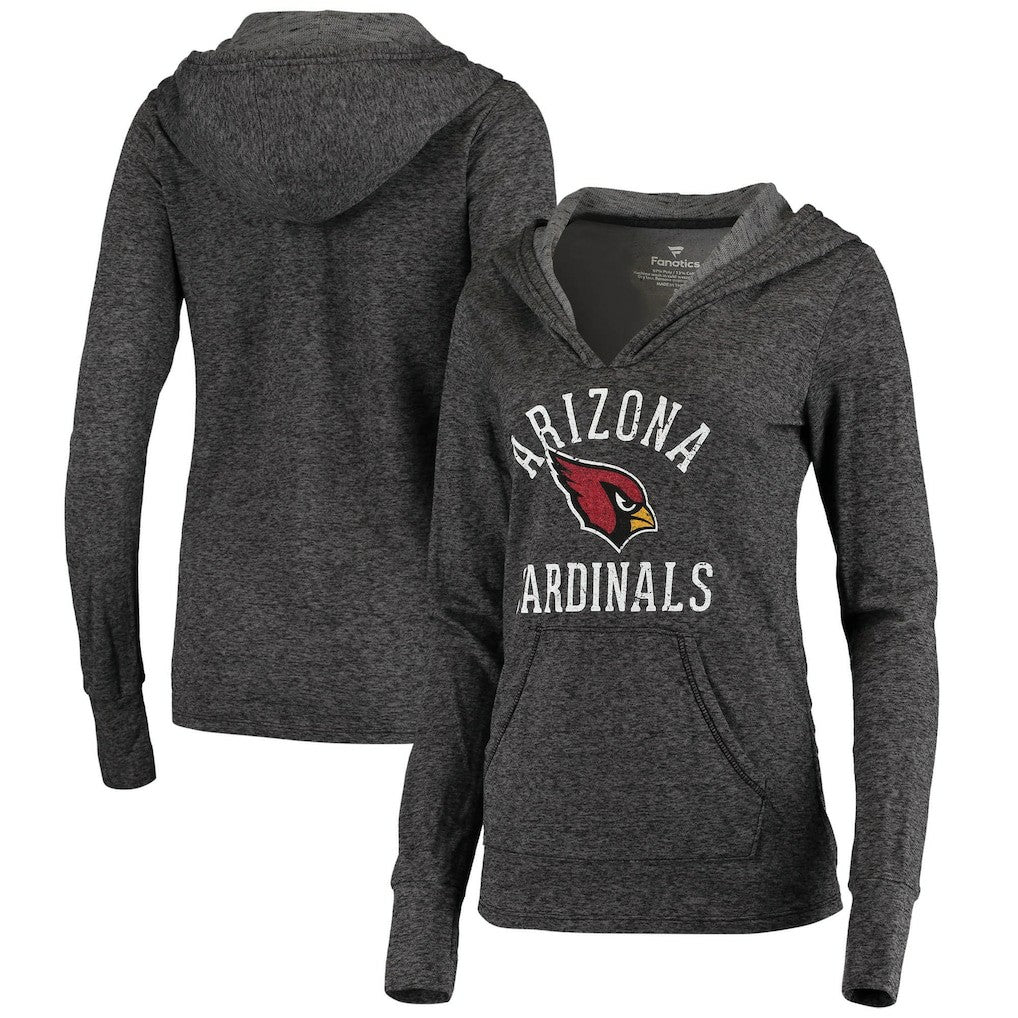 Arizona Cardinals Women's Doubleface Slub Pullover Hoodie Black