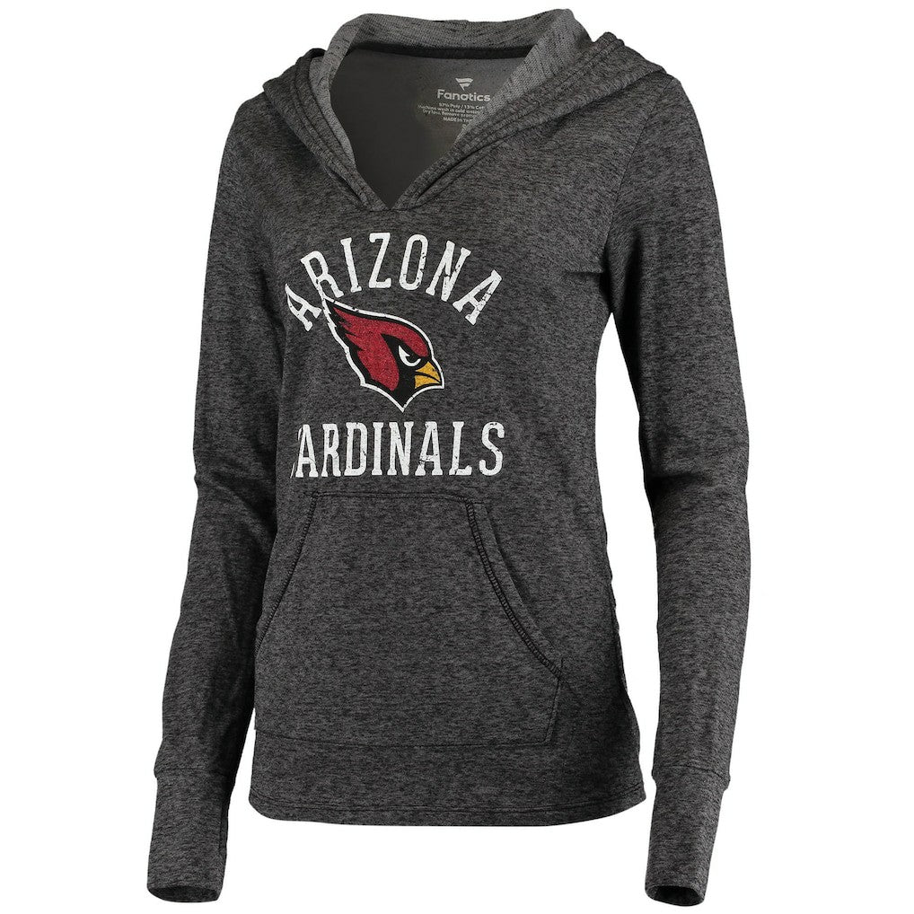 Arizona Cardinals Women's Doubleface Slub Pullover Hoodie Black