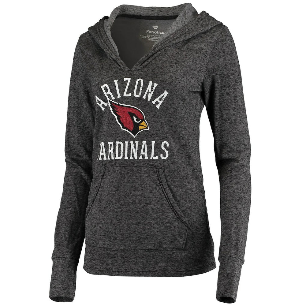 Arizona Cardinals Women's Doubleface Slub Pullover Hoodie Black