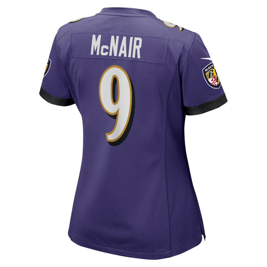 Steve McNair Baltimore Ravens Women's Game Retired Player Jersey Purple