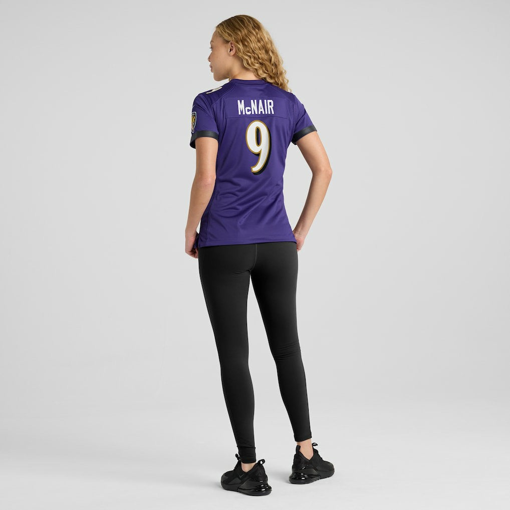 Steve McNair Baltimore Ravens Women's Game Retired Player Jersey Purple