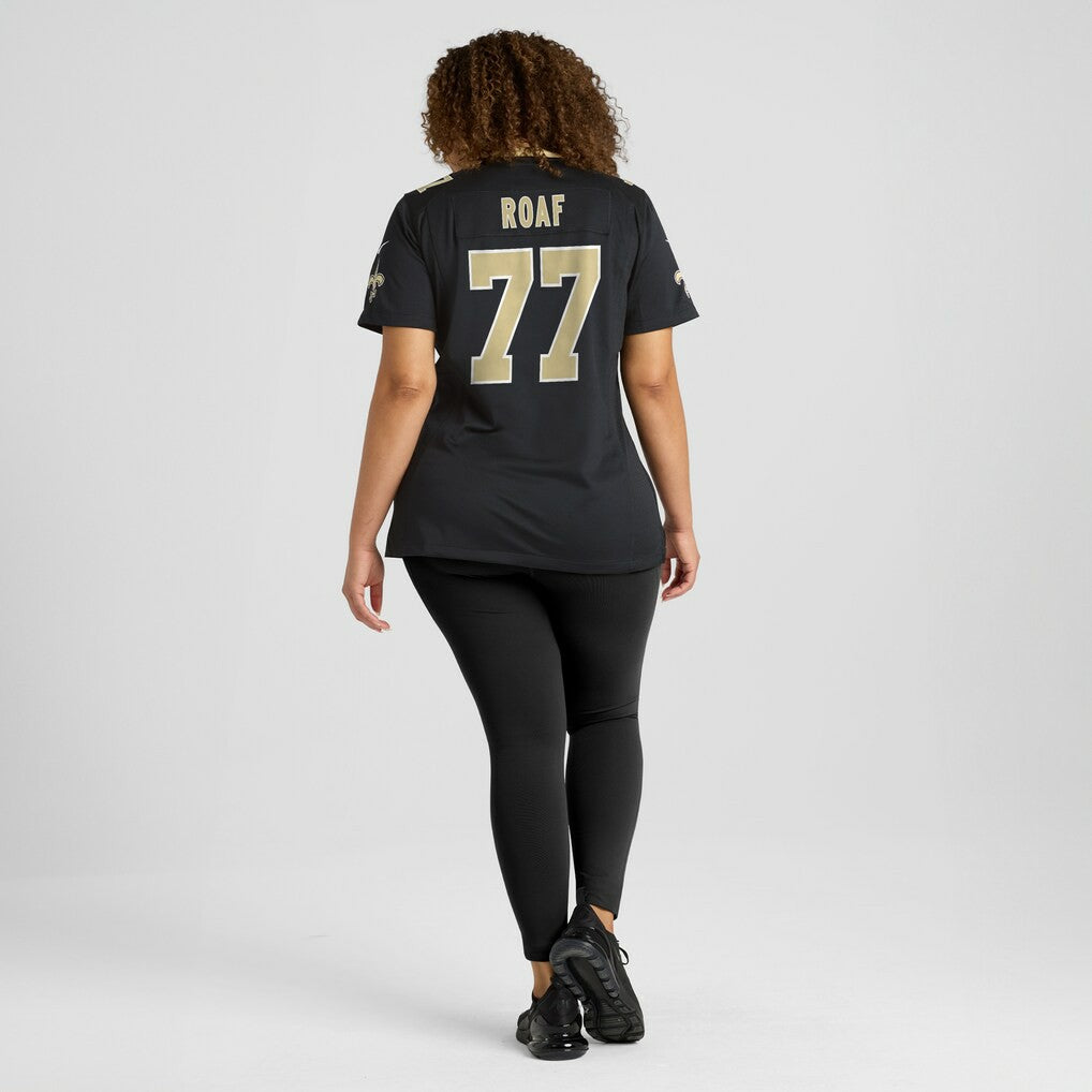 Willie Roaf New Orleans Saints Women's Game Retired Player Jersey Black