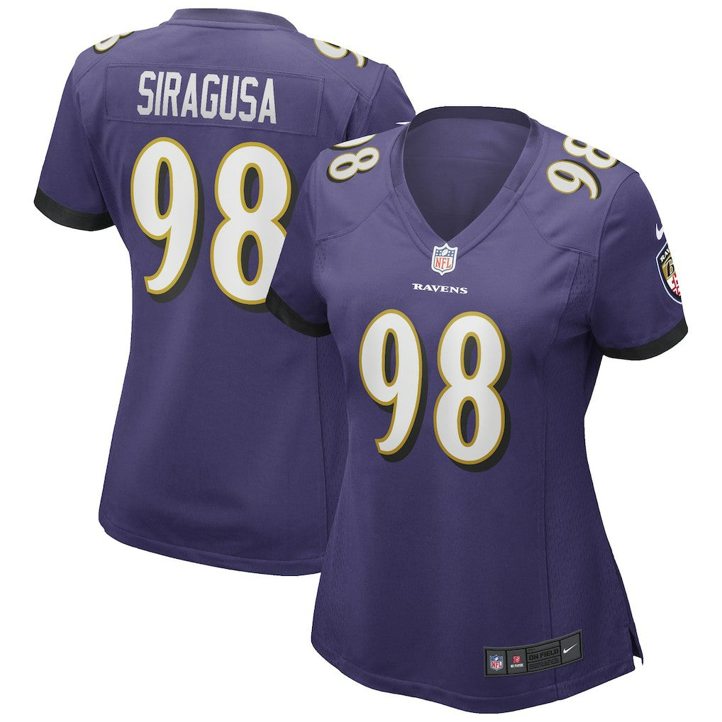 Tony Siragusa Baltimore Ravens Women's Game Retired Player Jersey Purple