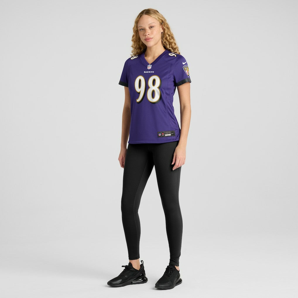 Tony Siragusa Baltimore Ravens Women's Game Retired Player Jersey Purple