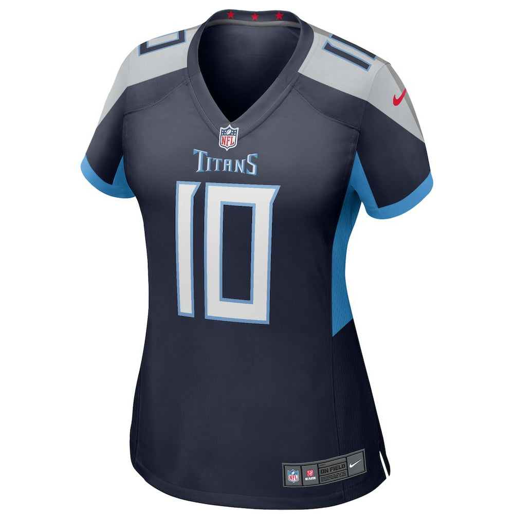 Vince Young Tennessee Titans Women's Game Retired Player Jersey Navy