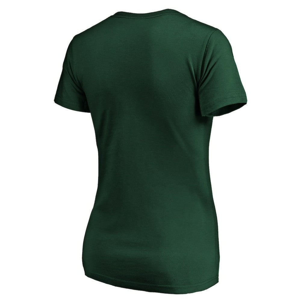 NHL Minnesota Wild Women's Drop the Puck V-Neck T-Shirt - Green