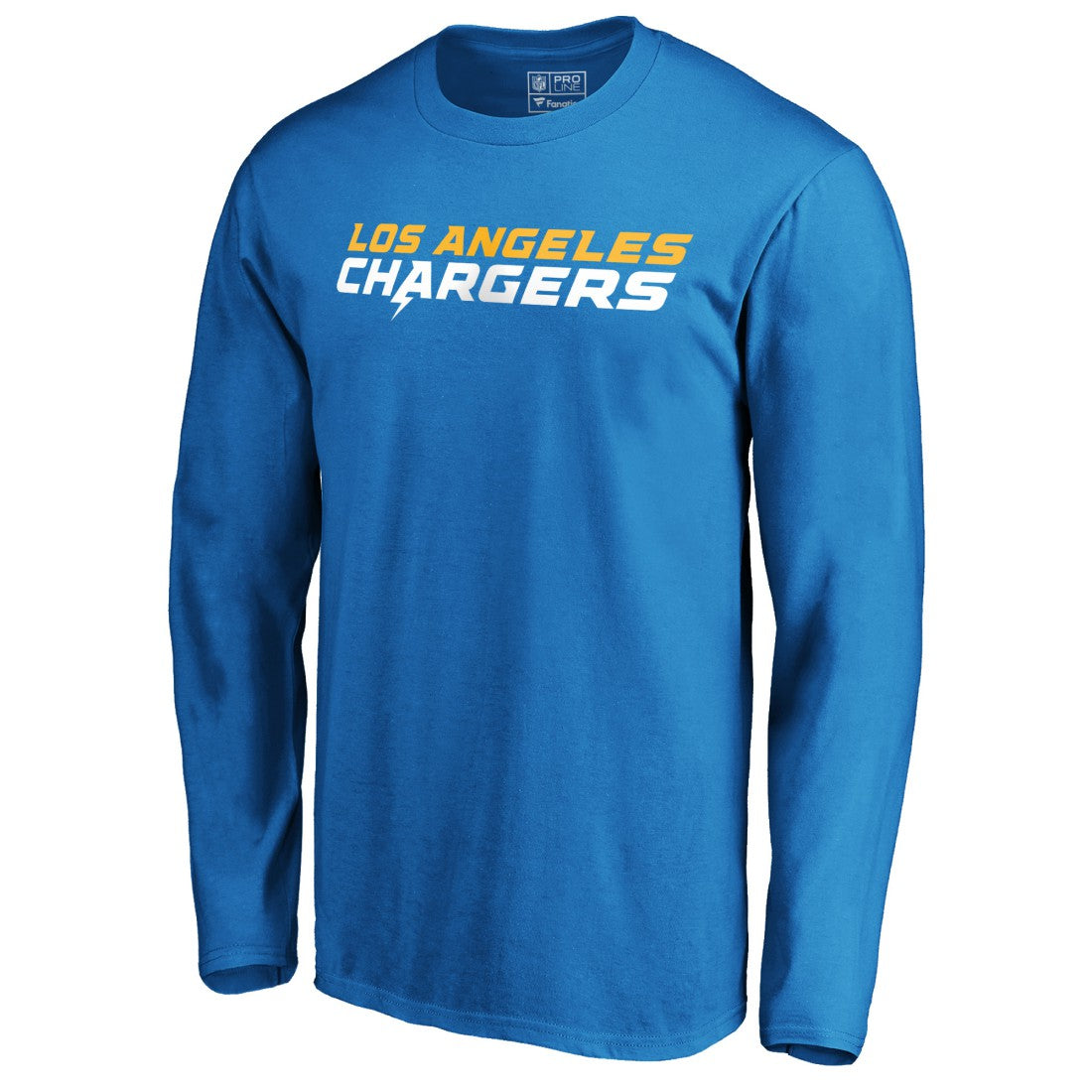 Los Angeles Chargers #1 Dad Long Sleeve Team Logo T-Shirt Light Blue