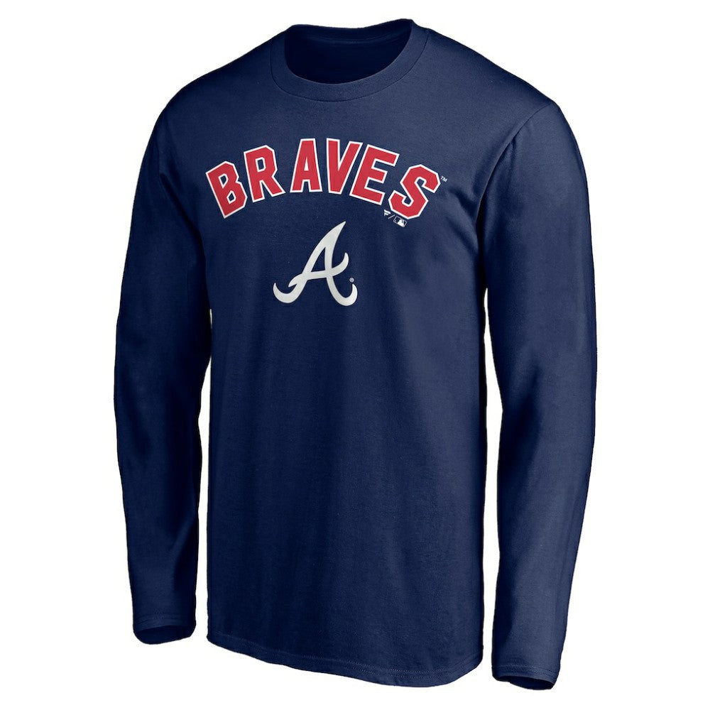 Atlanta Braves Personalized Winning Streak Name & Number Long Sleeve T-Shirt - Navy T-shirts