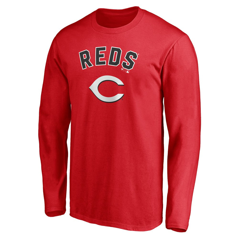 Cincinnati Reds Personalized Winning Streak Name & Number Long Sleeve T-Shirt - Red T-shirts
