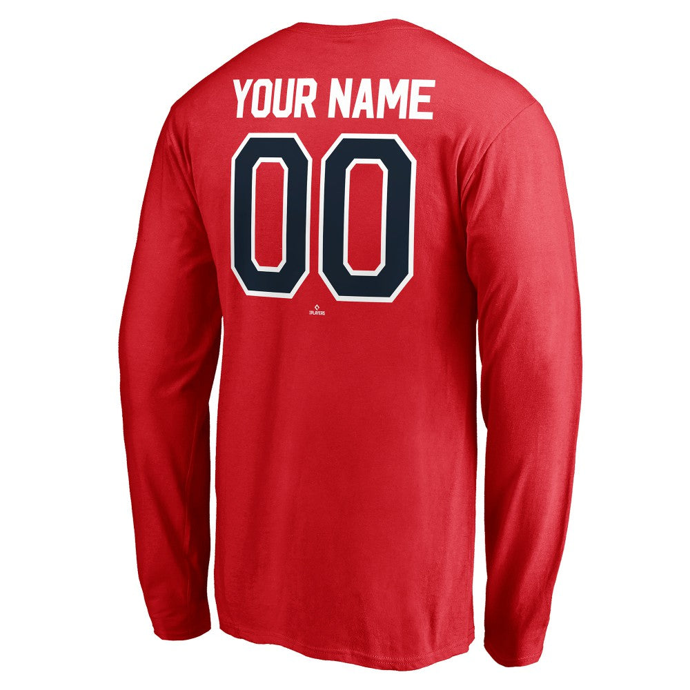 Los Angeles Angels Personalized Winning Streak Name & Number Long Sleeve T-Shirt - Red T-shirts