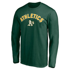 Athletics Personalized Winning Streak Name & Number Long Sleeve T-Shirt - Green T-shirts