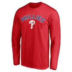 Philadelphia Phillies Personalized Winning Streak Name & Number Long Sleeve T-Shirt - Red T-shirts