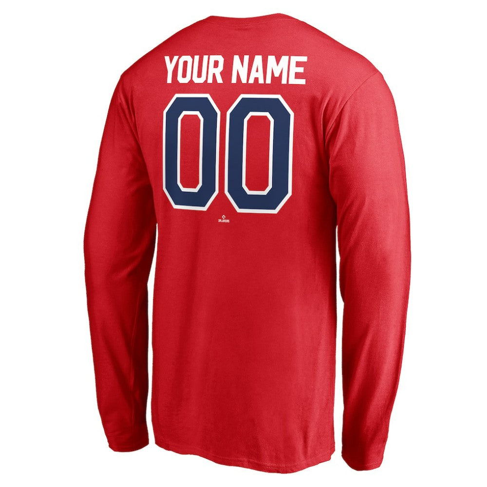 Philadelphia Phillies Personalized Winning Streak Name & Number Long Sleeve T-Shirt - Red T-shirts