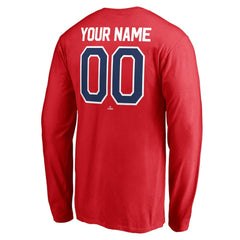 Philadelphia Phillies Personalized Winning Streak Name & Number Long Sleeve T-Shirt - Red T-shirts