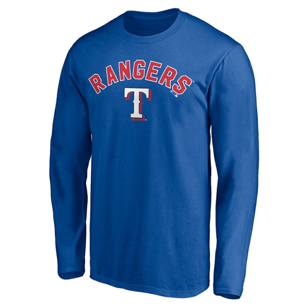 Texas Rangers Personalized Winning Streak Name & Number Long Sleeve T-Shirt - Royal T-shirts