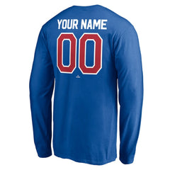 Texas Rangers Personalized Winning Streak Name & Number Long Sleeve T-Shirt - Royal T-shirts