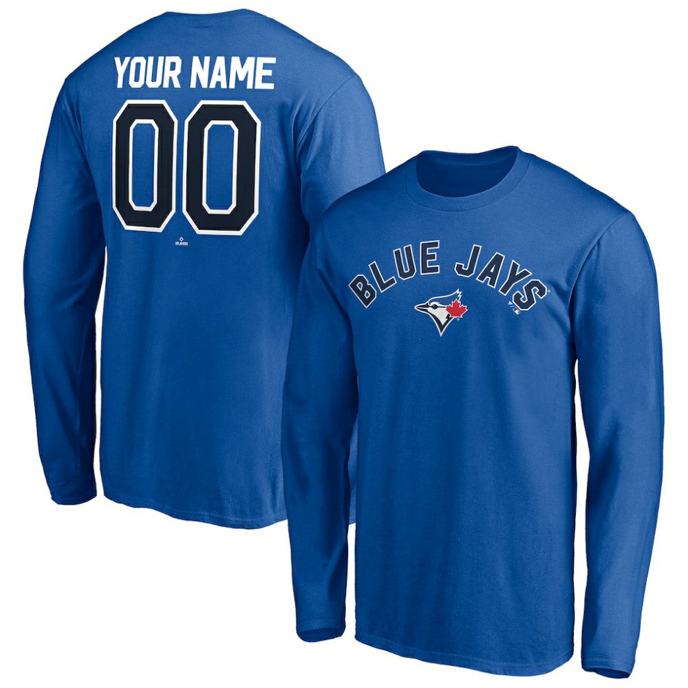 Toronto Blue Jays Personalized Winning Streak Name & Number Long Sleeve T-Shirt - Royal T-shirts